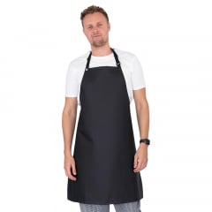 Nylon Bib Apron Black