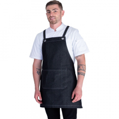 Mia Bib Apron Crossback Denim