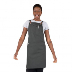 Prochef Luca Bib Apron Bottle Green 700x820mm with Pocket