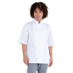 White Prochef Polycotton Short Sleeved Jacket