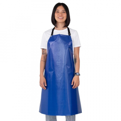 PVC Bib Apron Royal Blue
