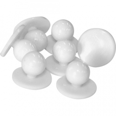 Chefs Button 10 Pack White