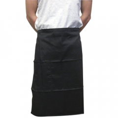 Werkmeister 3/4 black waist apron with pocket