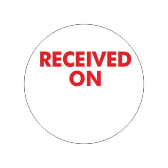 Label Received On 24mm 1000/roll | Southern Hospitality