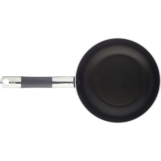 Pentole Agnelli Lijn aluminium inductiepan, inductiebodem met 1 greep Cool Diep 28 cm Zilver/Zwart