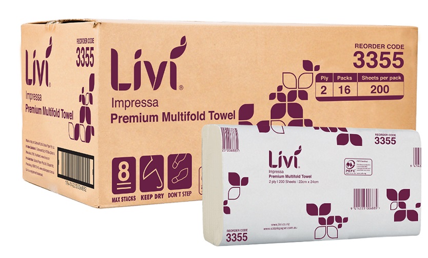 Livi Impressa Multifold Towel Cart