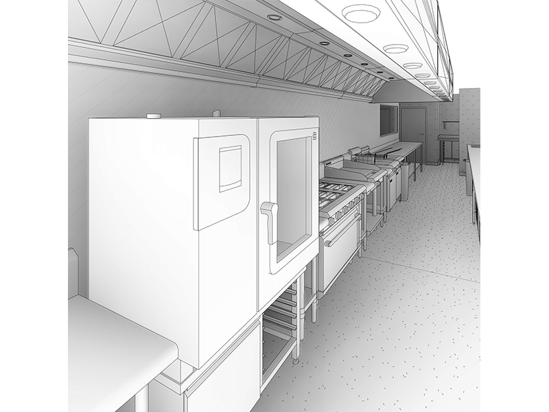 Countdown Cooking Line Drawing