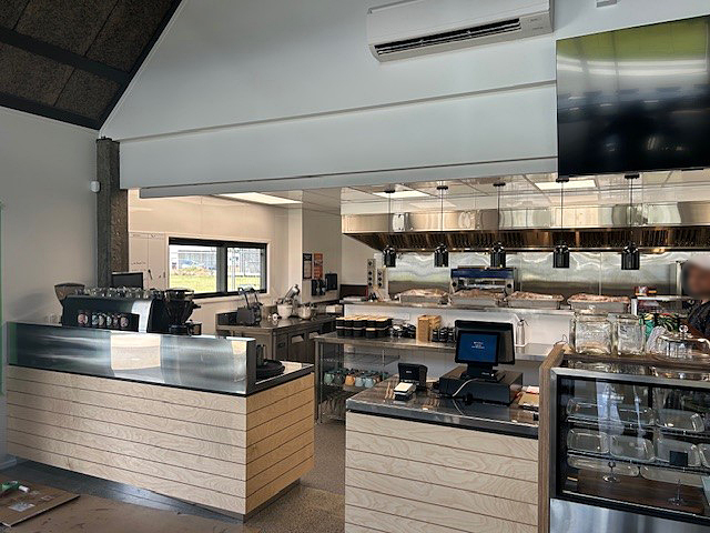 Front of house and counter
