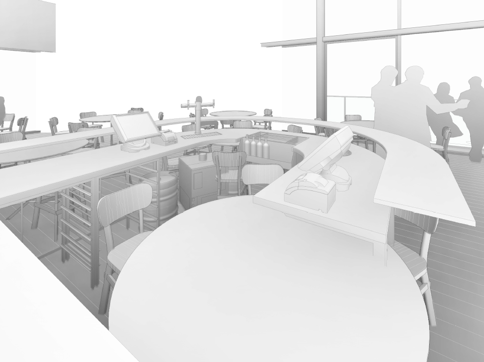 360 Top Floor Bar at The Langlands- Drawing