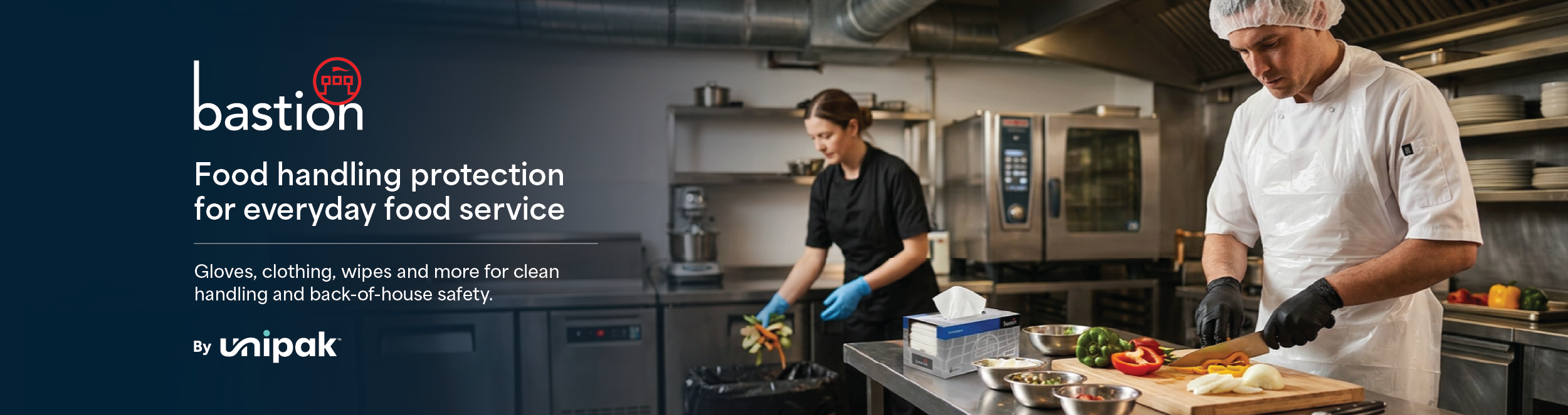Bastion by Unipak, food handling protection for busy kitchens