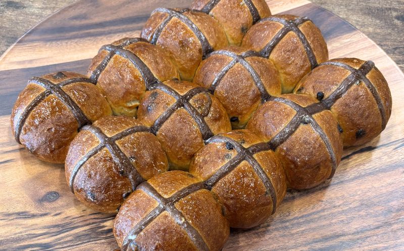 Chocolate Hot Cross Buns