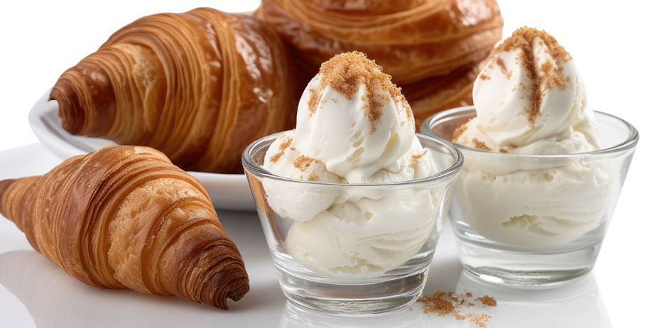 Croissant ice cream