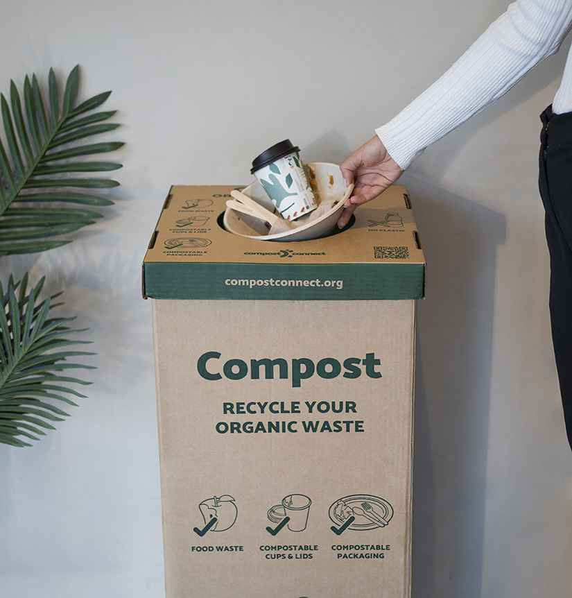 Compost Connect Bin Cardboard Compostable Bin