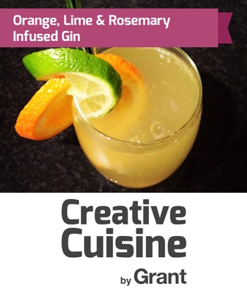 Orange, Lime and Rosemary Infused Gin
