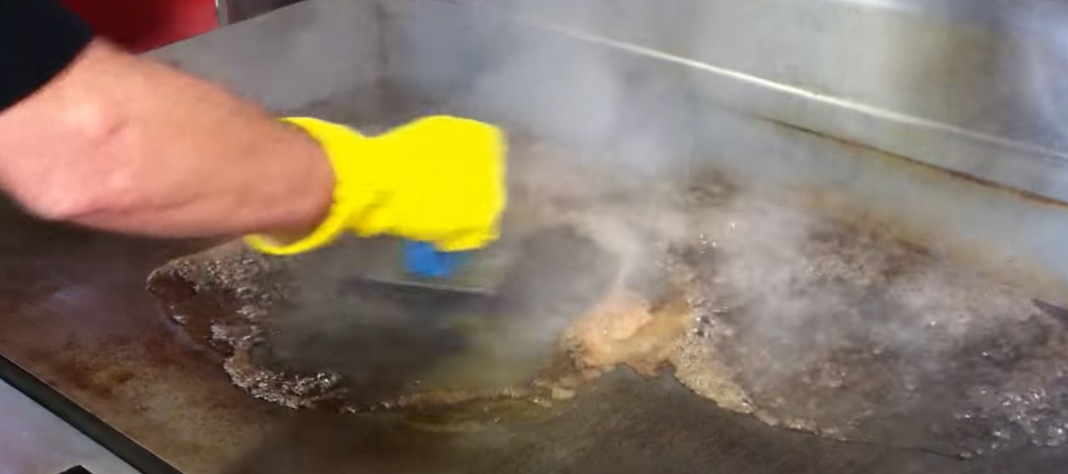 Cleaning the Griddle Made Easy