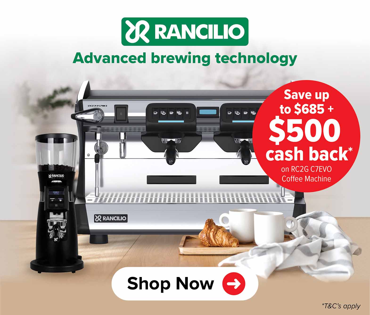 Rancilio 2 Group Coffee Machine