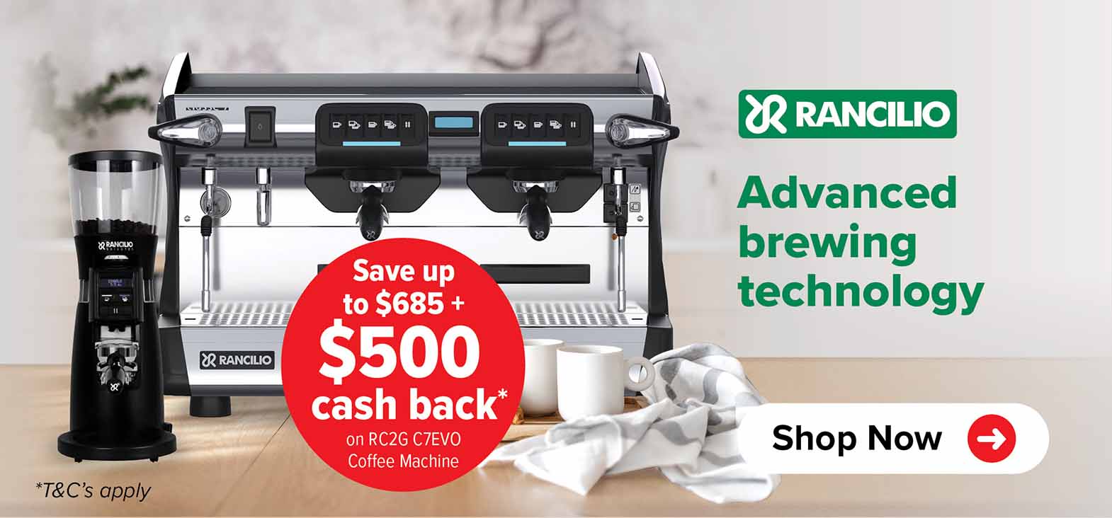 Rancilio 2 Group Coffee Machine